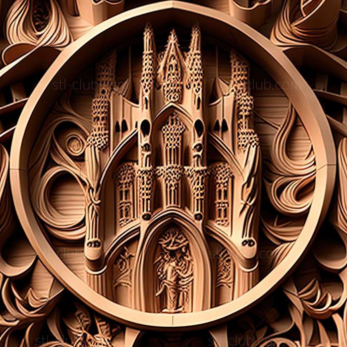 3D model sagrada familia (STL)